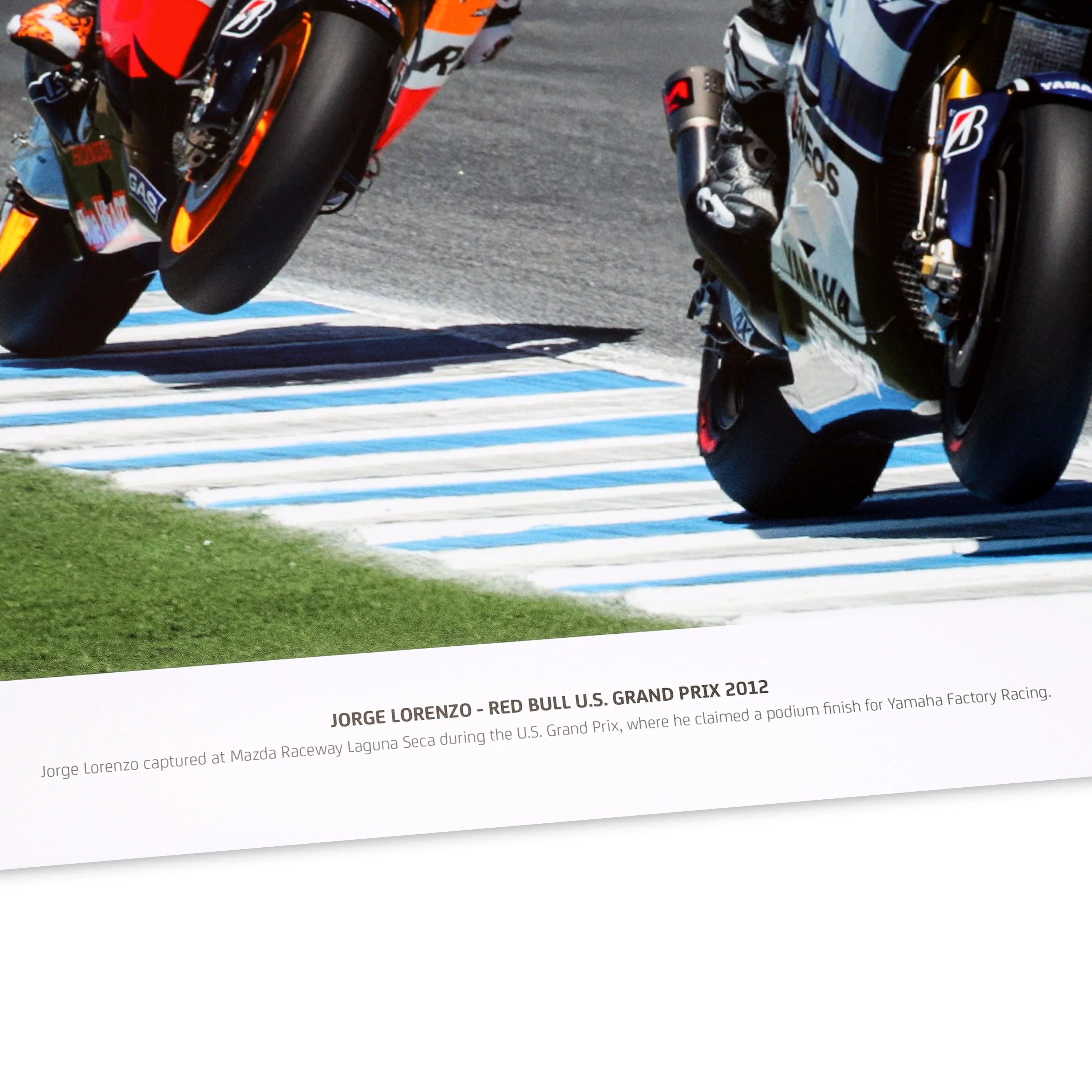 Jorge Lorenzo Signed 2012 United States Grand Prix 'Train' Photo - Mirco Lazzari - Image 4