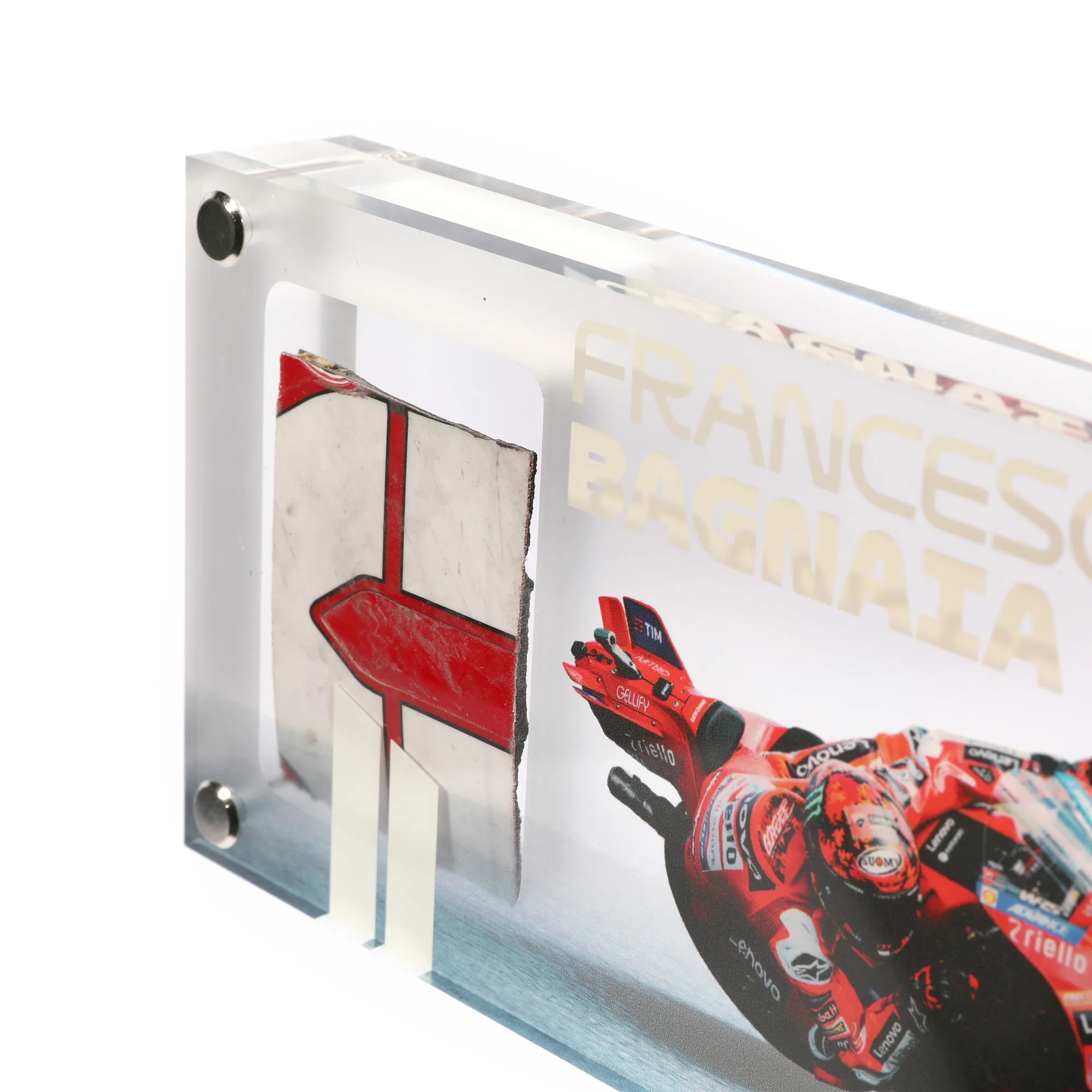 Limited Edition Francesco Bagnaia 2025 Ducati Acrylic Fairing Display - Image 3