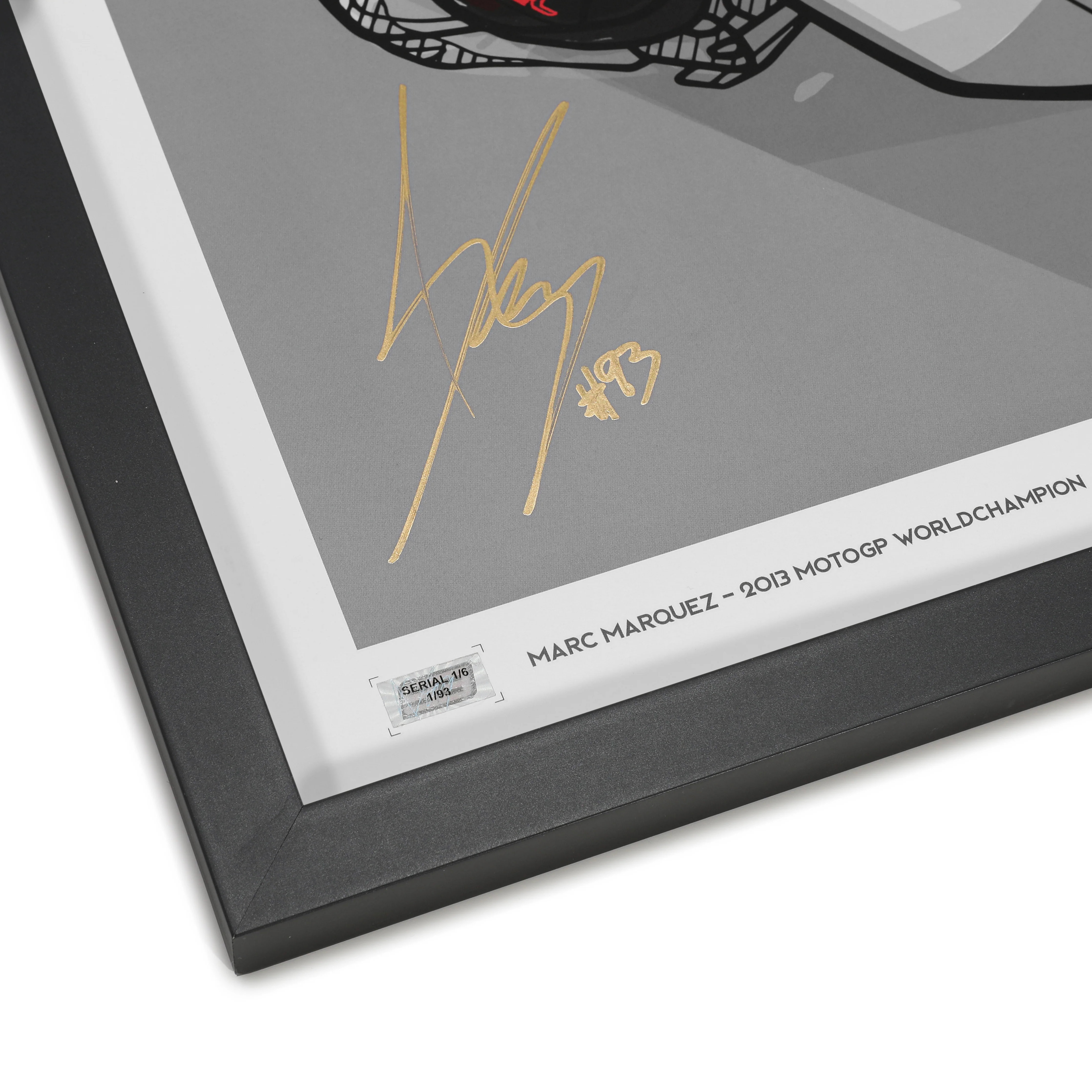 Marc Marquez Signed Limited Edition 2013 Title Print - MM93 x Dave Designs - Image 3