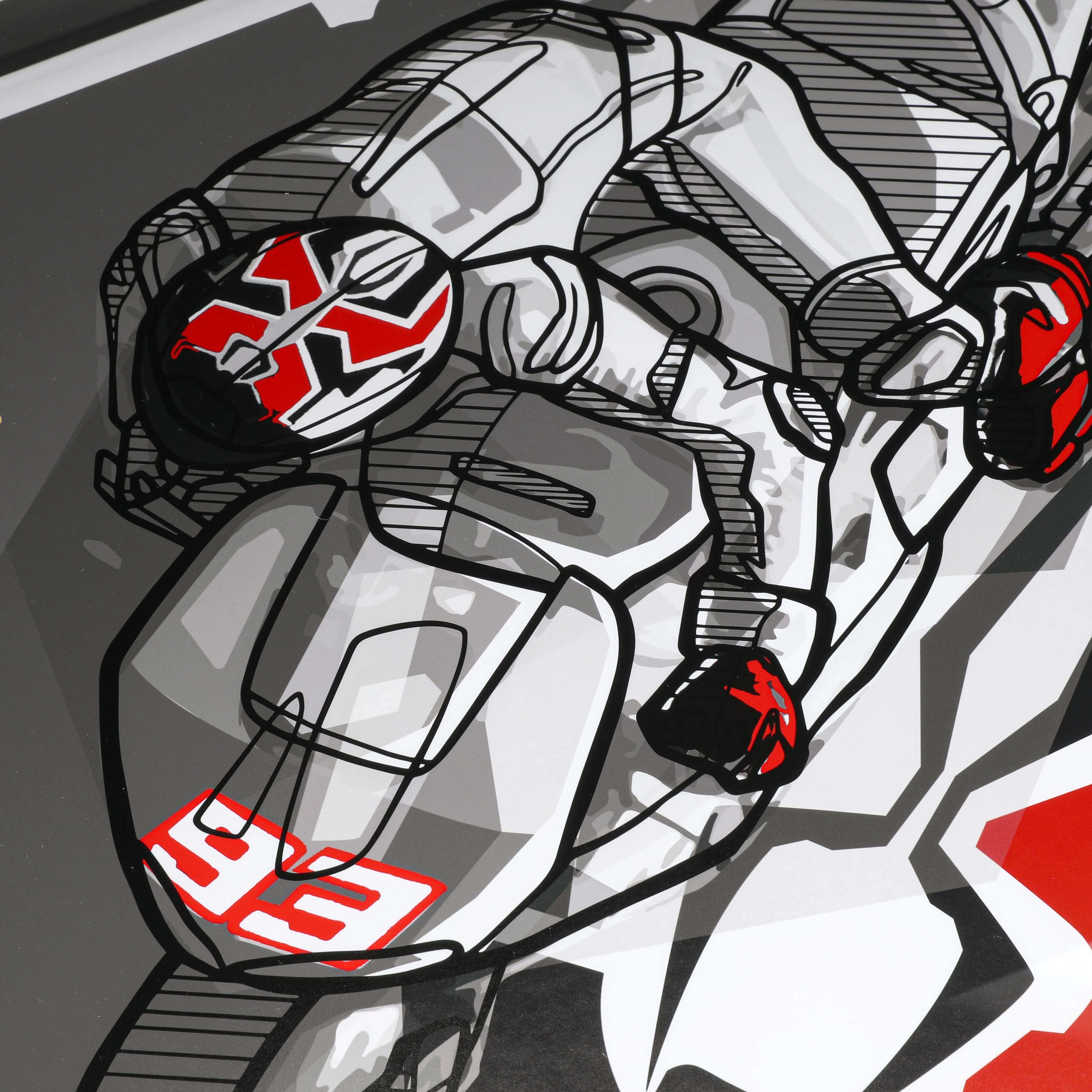 Marc Marquez Signed Limited Edition 2013 Title Print - MM93 x Dave Designs - Image 4
