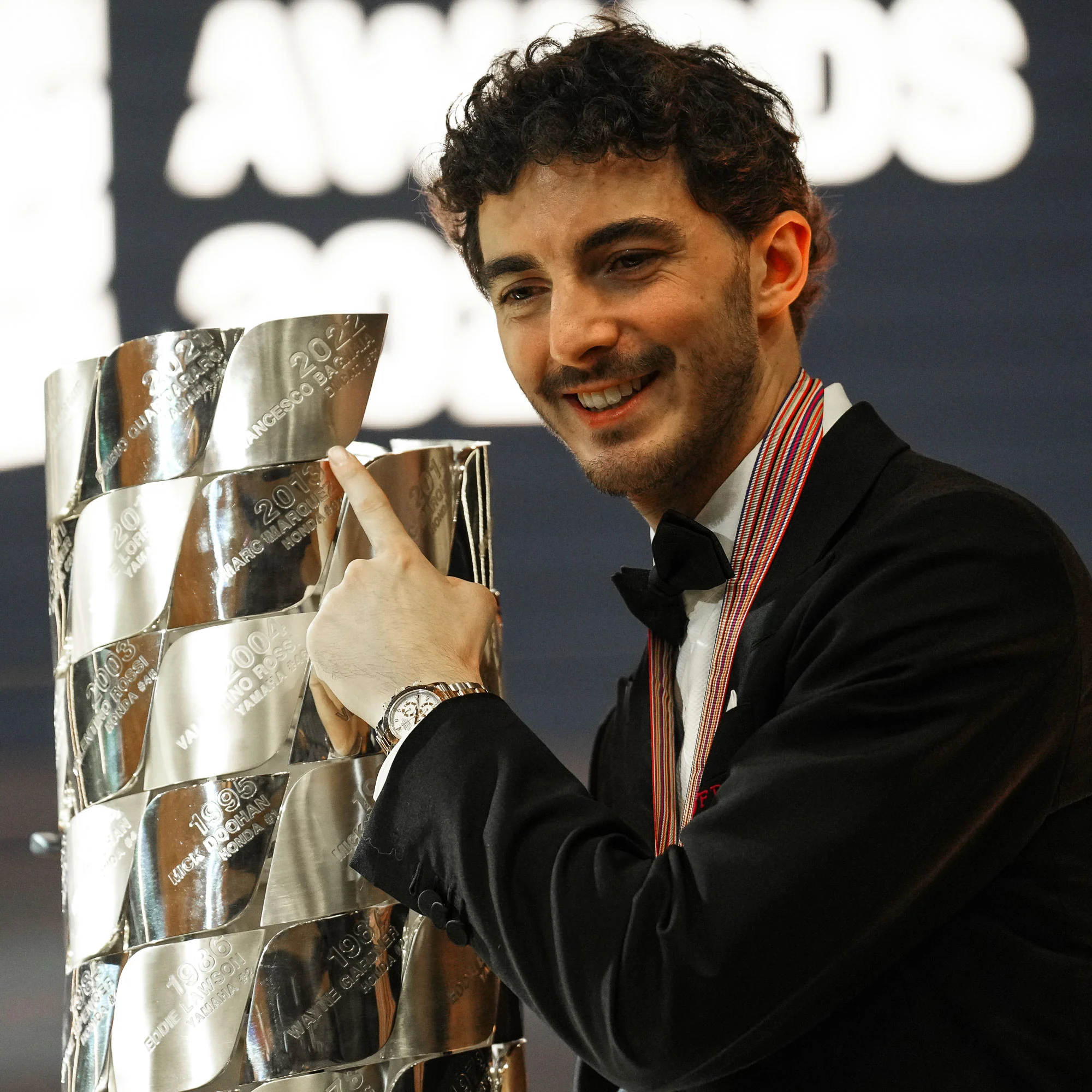 Replica FIM MotoGP World Championship Trophy Plaque – Francesco Bagnaia 2022 - Image 3